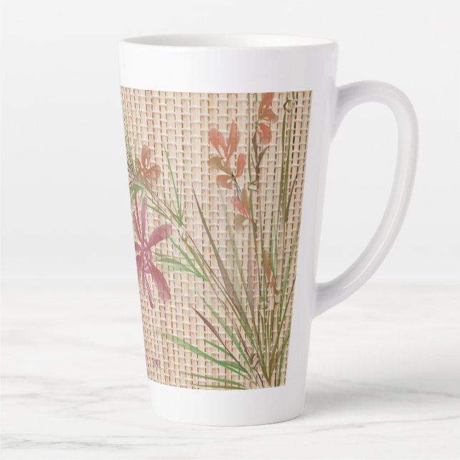 Faux Bamboo Art Original Latt Mug (Droite)