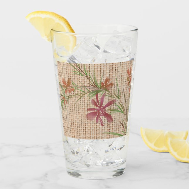 Faux Bambou Mat Verre d'Art original (Devant glace)
