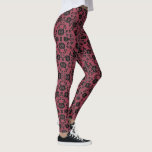 Faux Black Lace Fishnet Leggings rouges<br><div class="desc">Couleur Arrière - plan personnalisée - Leggings avec Faux Black Lace Fishnet Cadeau Rose romantique - ou Choisissez / ajoutez votre couleur arrière - plan préférée. Vous pouvez également ajouter votre texte / nom. Redimensionner et déplacer ou supprimer / ajouter un élément - image / texte avec l'outil Personnalisation. Conception...</div>