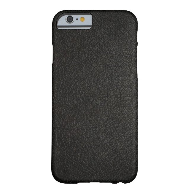 Faux Black Leather iPhone 6 coque (Dos)