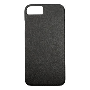 Faux Black Leather iPhone 7 coque