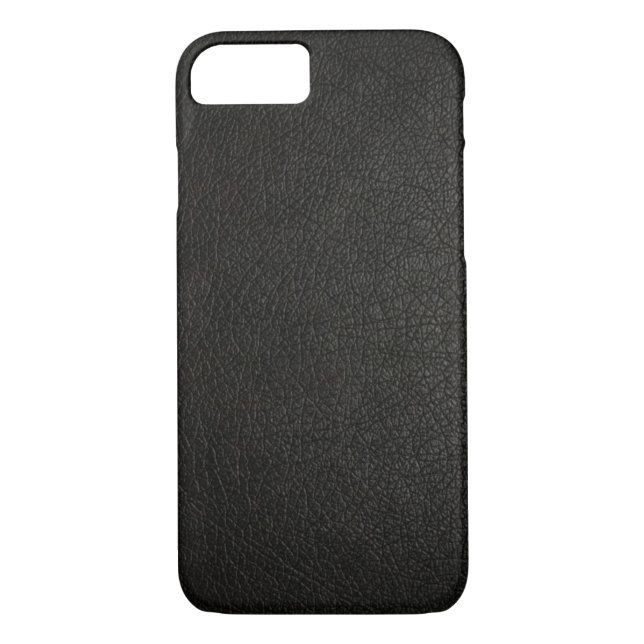 Faux Black Leather iPhone 7 coque