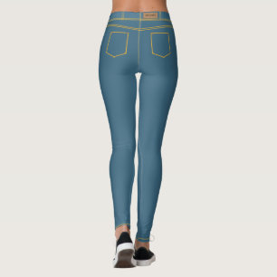 Faux Blue Jeans Leggings "MIGNED"