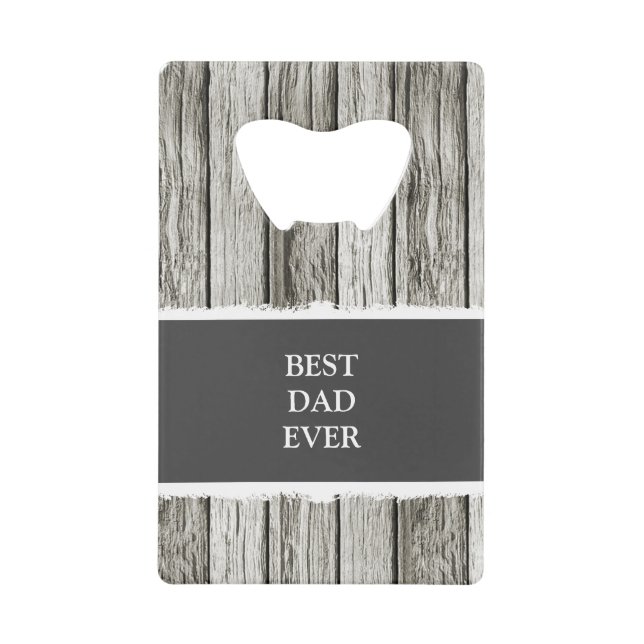 Faux bois rustique 1 photo papa blanc gris (Devant)