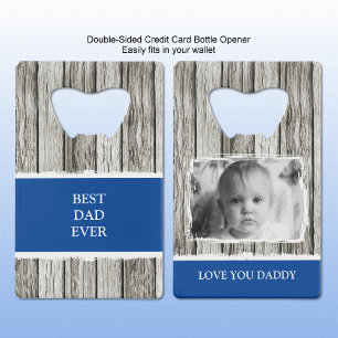 Faux bois rustique 1 photo papa gris bleu