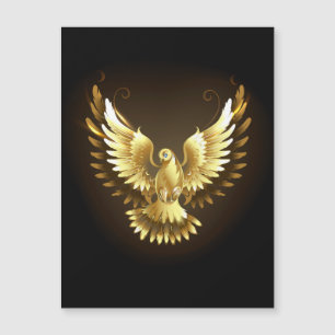 Faux Colomb d'Apaisement en Feuille d'Or sur Fond 