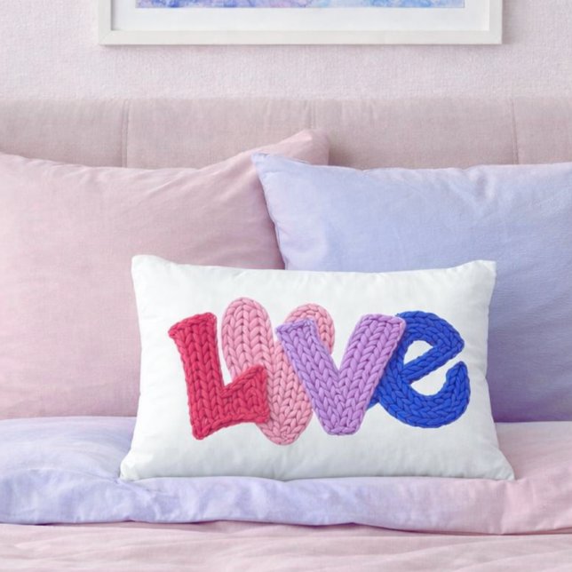 Faux Crochet Coussin Accent Amour (Créateur téléchargé)