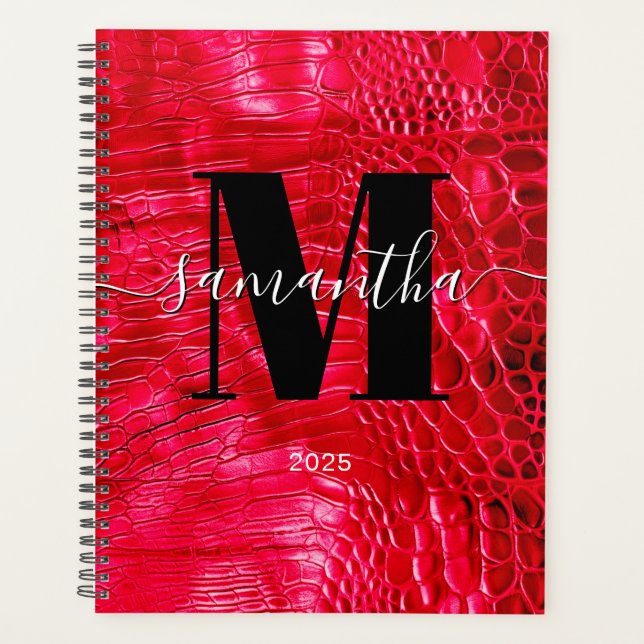 Faux Cuir Rouge Signature Monogram 2025 (Devant)