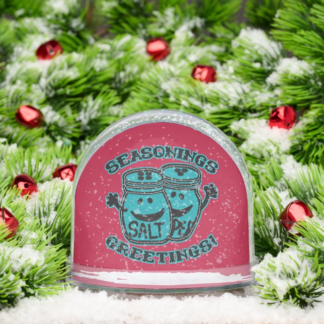 Faux Felt Style Salt & Pepper Seasonings Greetings (Noël)