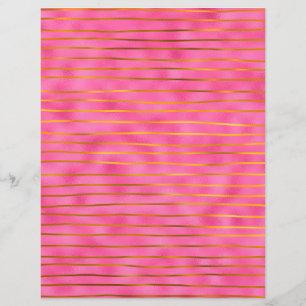 Faux Foil, rose et or