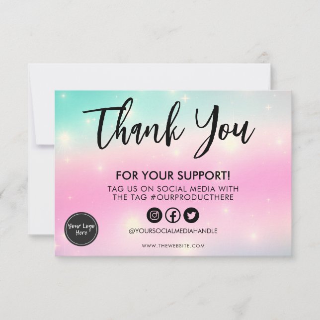 Faux Glittery Stars Calligraphie Média Insertion (Devant)