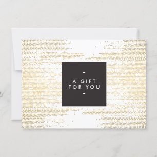 Faux Gold Confetti Dots Motif Carte cadeau moderne