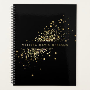 Faux Gold Confetti sur le carnet de rendez-vous no