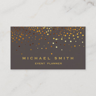 Faux Gold Foil Parties scintillant subtile Carte d
