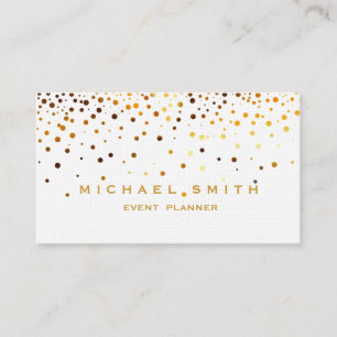Faux Gold Foil Parties scintillant subtile Carte d