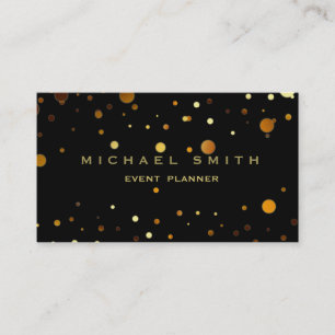 Faux Gold Foil Parties scintillant subtile Carte d