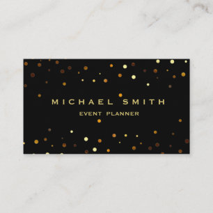 Faux Gold Foil Parties scintillant subtile Carte d