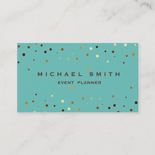 Faux Gold Foil Subtle Parties scintillant Carte de (Devant)