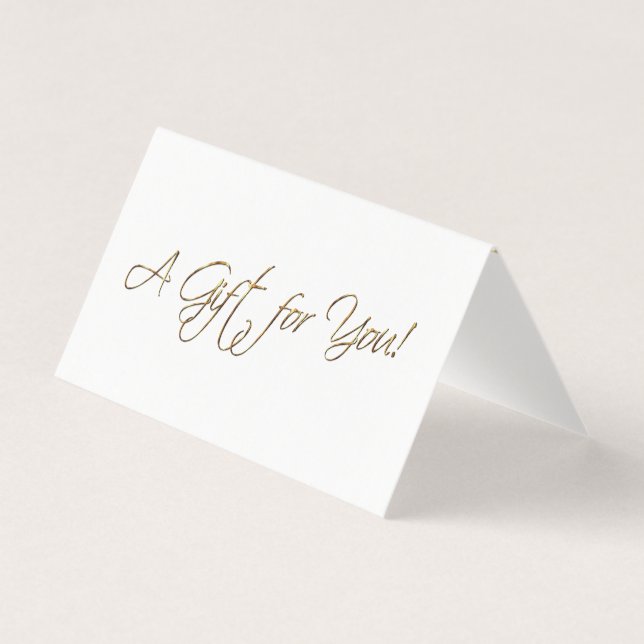 Faux Gold Foil - Un cadeau pour vous (Front)
