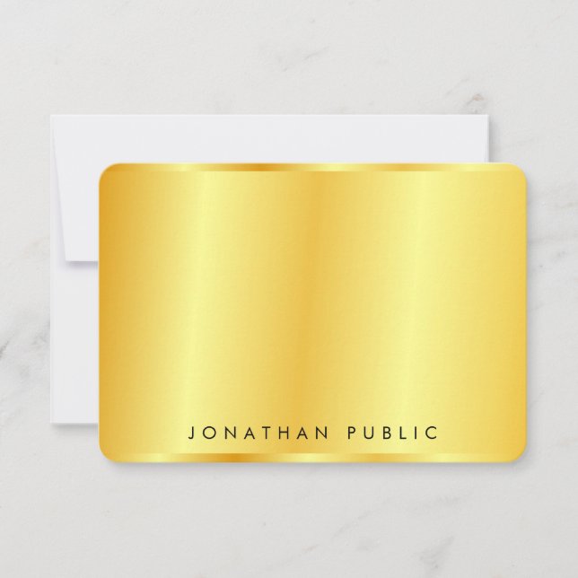 Faux Gold Metallic look élégant Modèle (Devant)