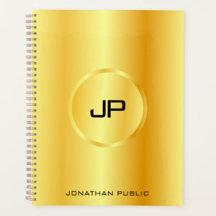 Faux Gold Moderne Élégant Monogramme Modèle tendan