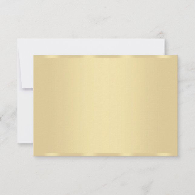 Faux Gold moderne Modèle blanc élégant (Devant)