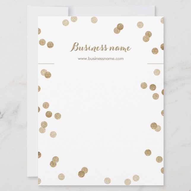 Faux Gold Parties scintillant Dots Arrière - plans (Devant)