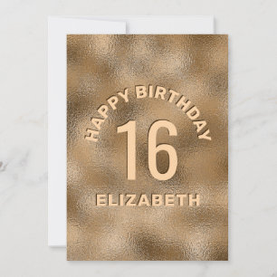 Faux Golden Yellow Foil Semble Joyeux Anniversaire