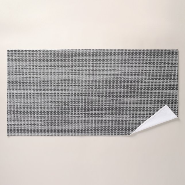 Faux gray Fabric Bath Towel (Serviette de bain)
