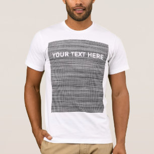 Faux Grey Fabric Art Design T-shirt Texte personna