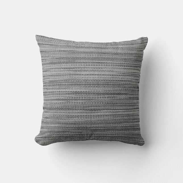 Faux Grey Fabric Coussin (Recto)