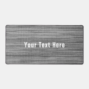Faux Grey Fabric Design Texte personnalisé