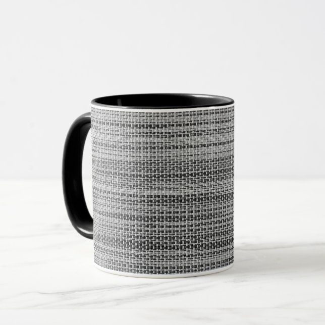 Faux Grey Fabric Mug (Devant gauche)
