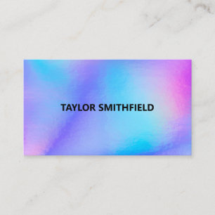 Faux Holographe Carte de visite tendance