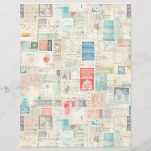 Faux Imaginaire Postage Timbre Collage 1