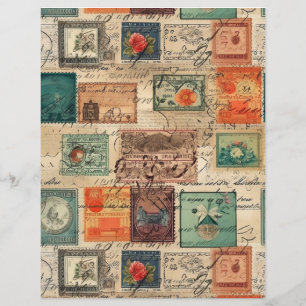 Faux Imaginaire Postage Timbre Collage 6