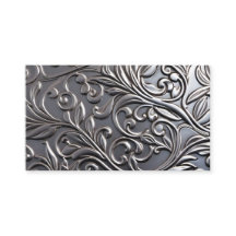 Faux Metal Carte de visite - Bossé damask unisex