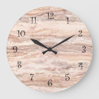 Faux Naturelles Pierre Granit Cuisine Mur Horloge