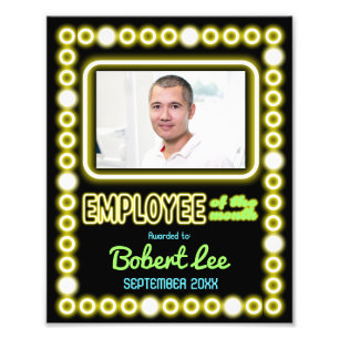 Faux neon employé du mois prix photo