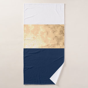 faux or élégant, bleu marine, rayures blanches