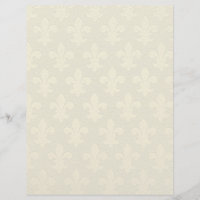 Faux or fleur de lis motif embelli