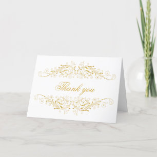 Faux Or Flourish Damask Merci
