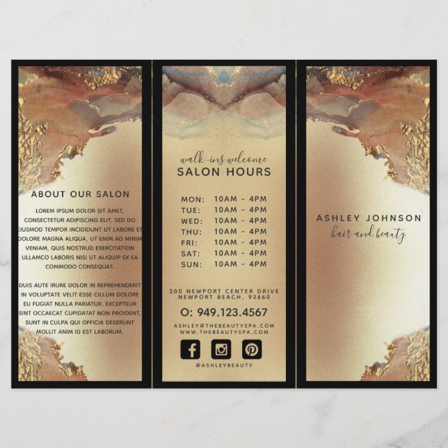 Faux or minimaliste moderne (Devant)