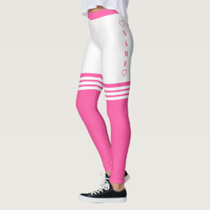 Faux Over Knee Socks Drôle Leggings Nom personnali