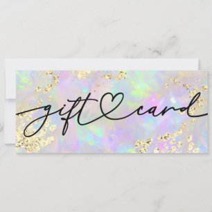 faux paillettes opale certificat cadeau