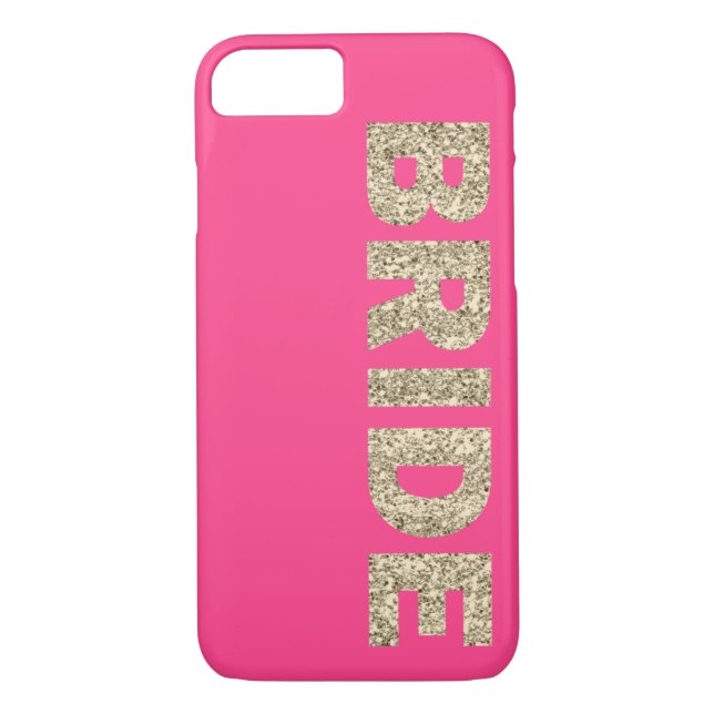 Faux Parties scintillant mariée iPhone 7 Coque en  (Dos)