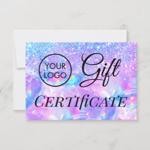 faux parties scintillant opale certificat cadeau