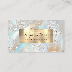 Faux Parties scintillant Pearlescent Carte de visi
