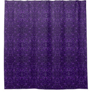 Faux Purple Parties scintillant rideau de douche