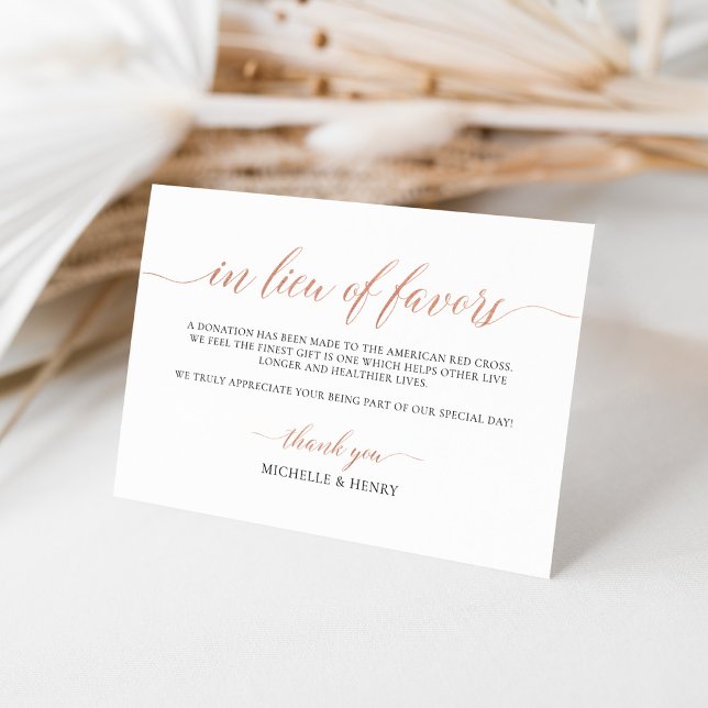 Faux Rose Gold Élégant En Remplacement des Cartes  (Créateur téléchargé)